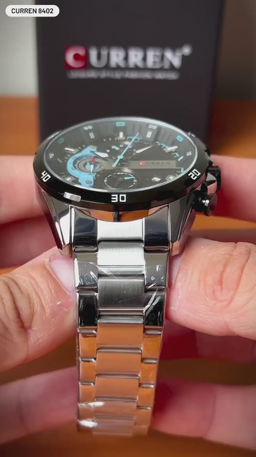 CURREN 8402 Men's Stainless Steel Watch