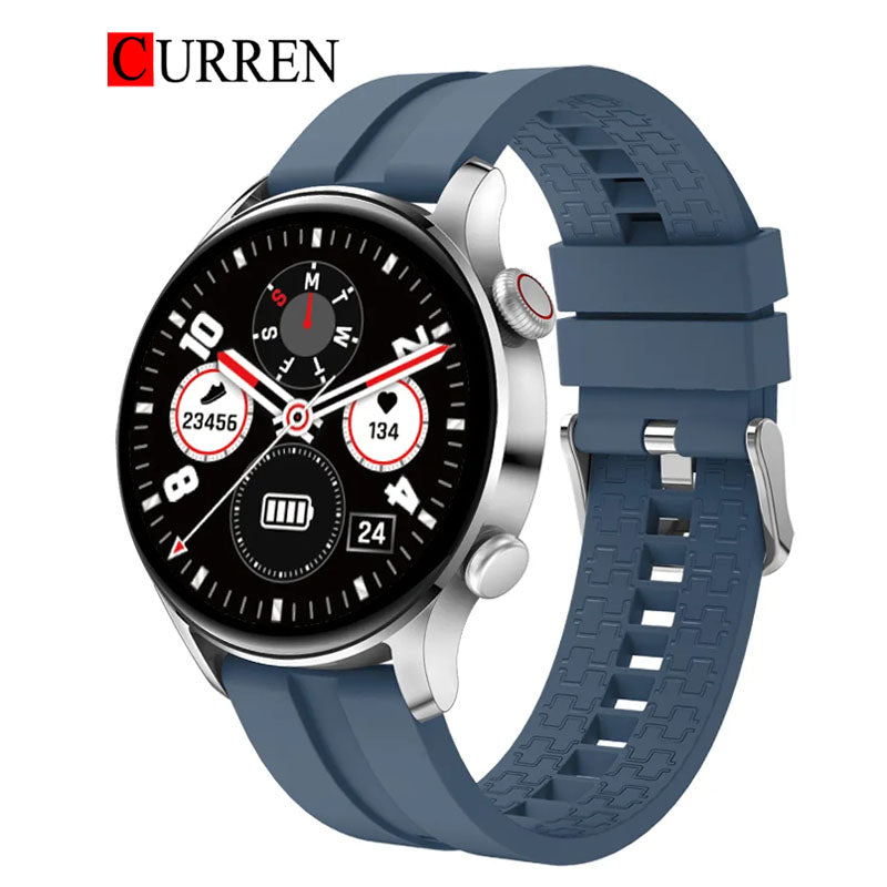 CURREN Original Brand Rubber Straps Wrist Smart Watch For Men