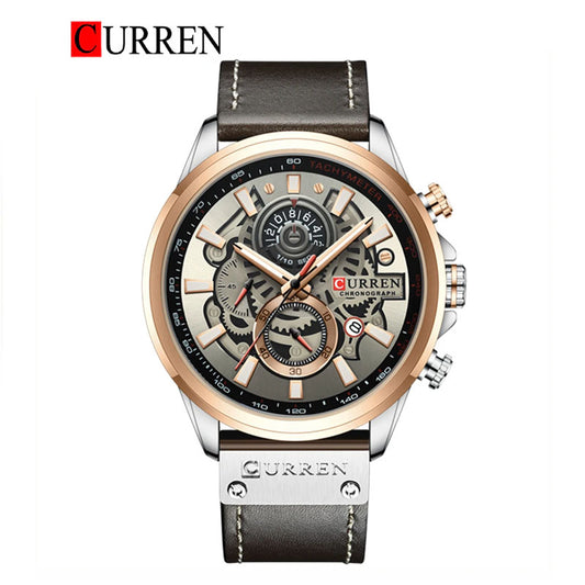 CURREN 8380 Men's Leather Straps Watch