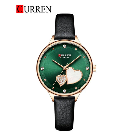 CURREN 9077 Women's Leather Straps Watch