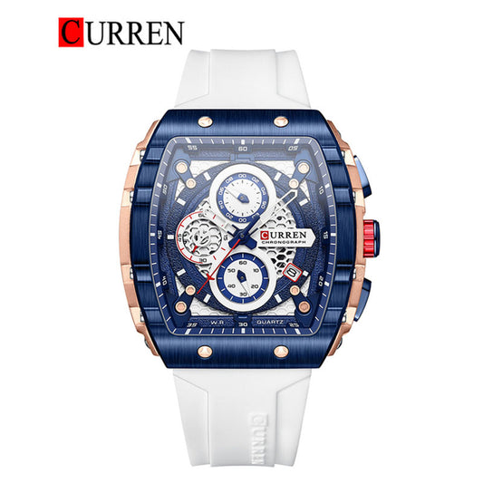 CURREN 8442 Men's Rubber Straps Watch