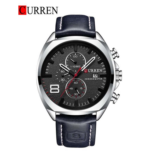 CURREN 8324 Men's Leather Straps Watch
