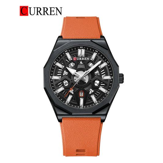 CURREN 8437 Men's Rubber Straps Watch
