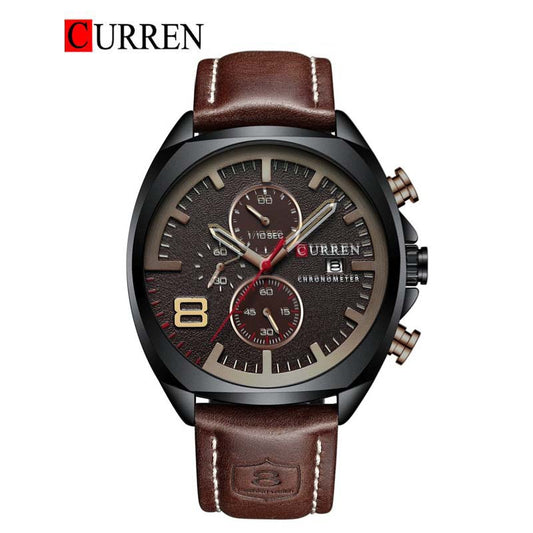 CURREN 8324 Men's Leather Straps Watch