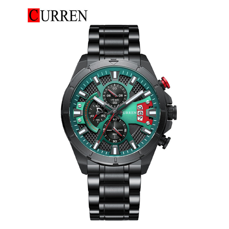 CURREN Original Brand Stainless Steel Band Wrist Watch For Men With Brand (Box & Bag)-8401