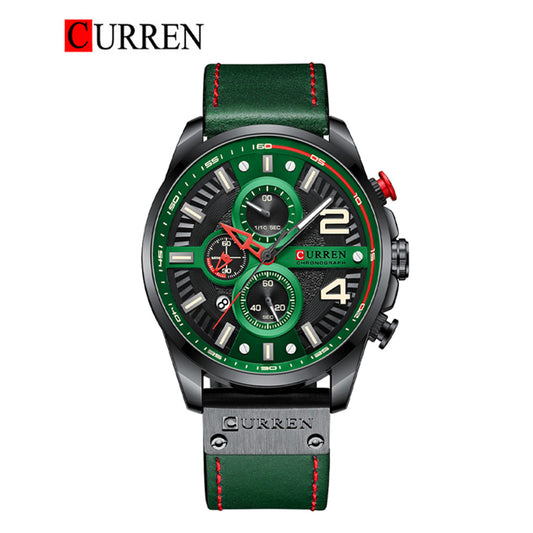 CURREN 8393 Men's Leather Straps Watch
