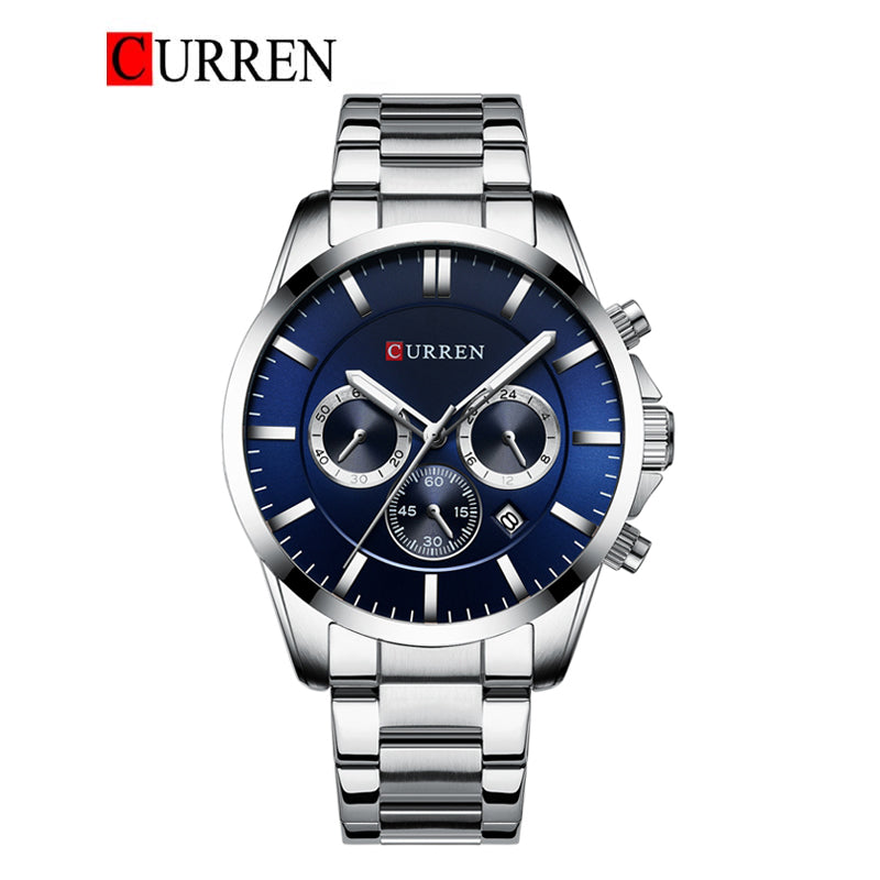 CURREN 8358 Men's Chronograph Steel Watch