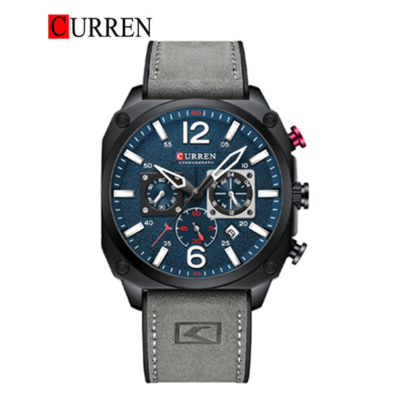 CURREN 8398 Men's Leather Straps Watch