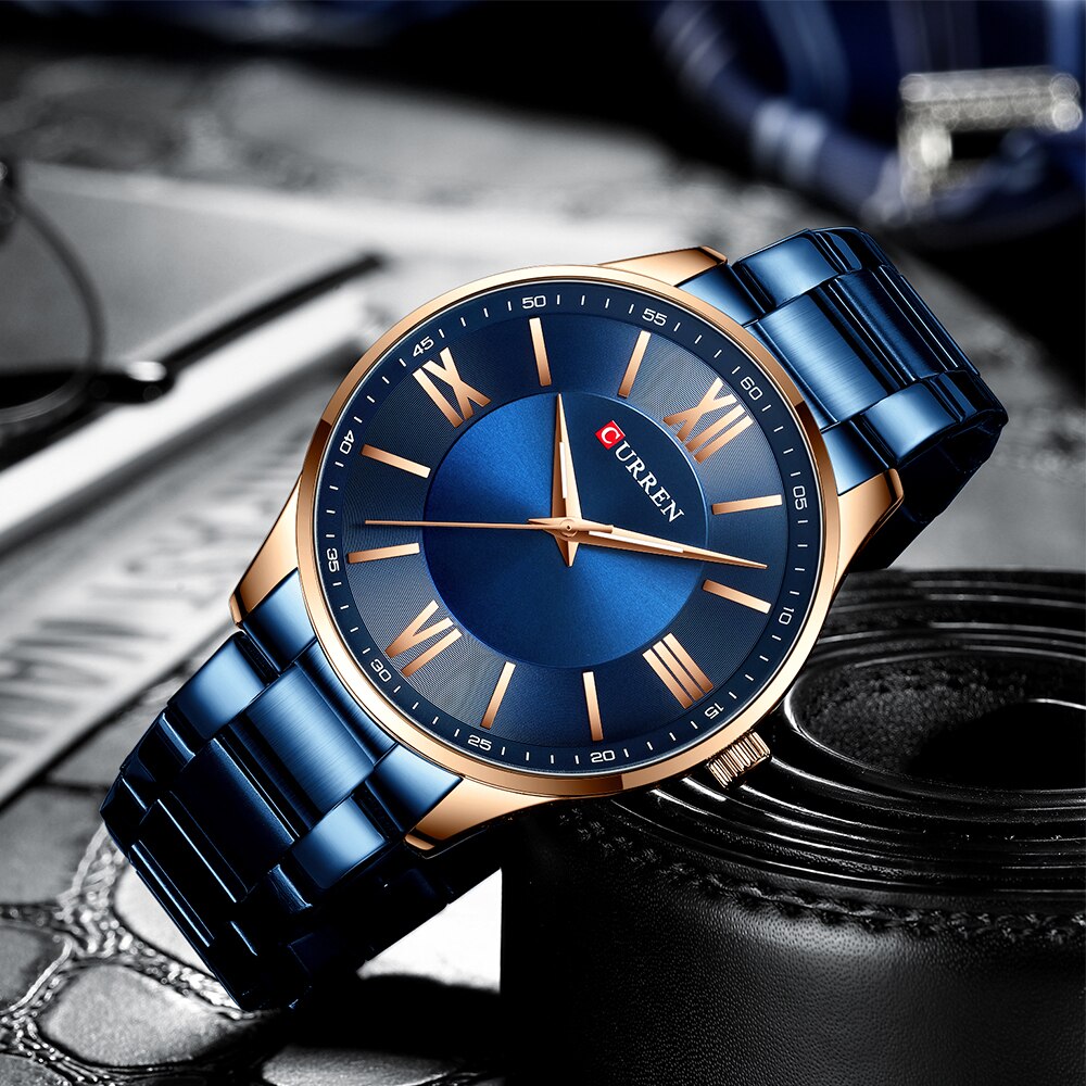 CURREN 8383 Men's Stainless Steel Watch