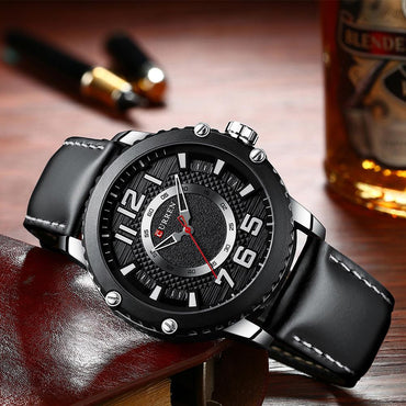 CURREN 8341 Men's Leather Straps Watch