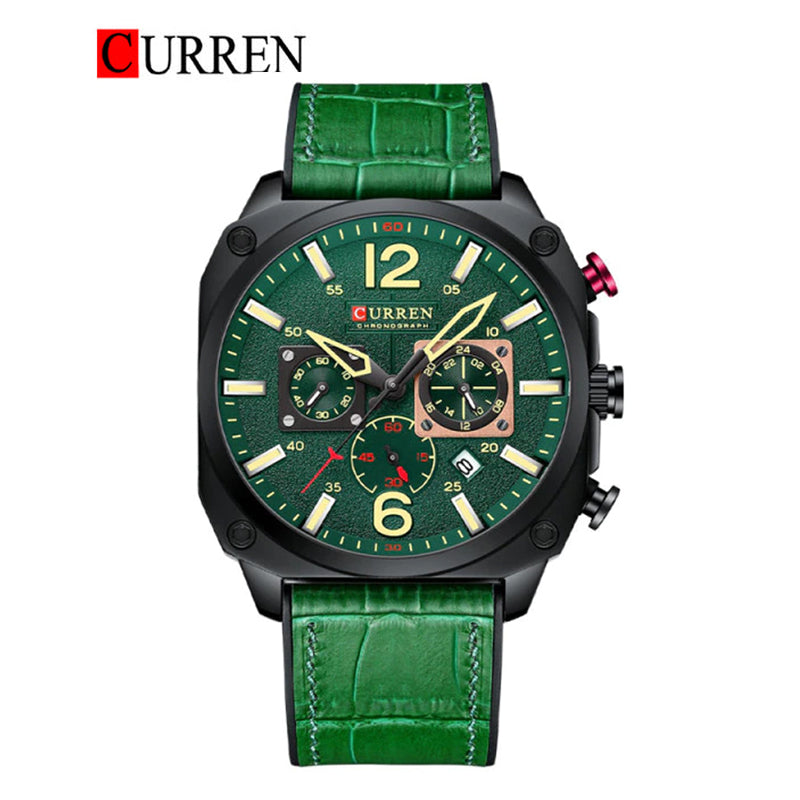 CURREN 8398 Men's Leather Straps Watch