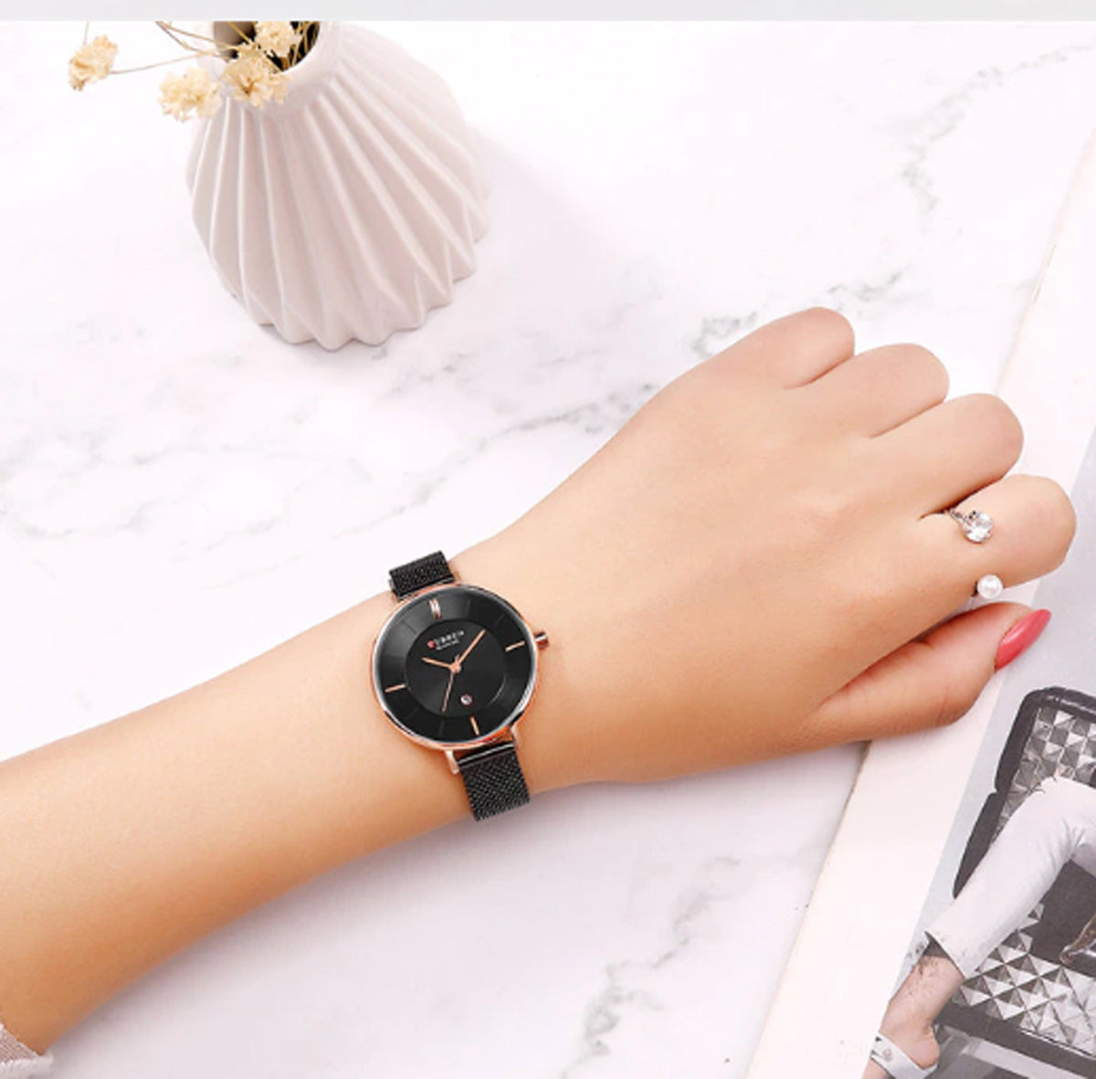 CURREN 9037 Women's Stainless Steel Watch