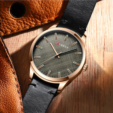 CURREN 8386 Men's Leather Straps Watch