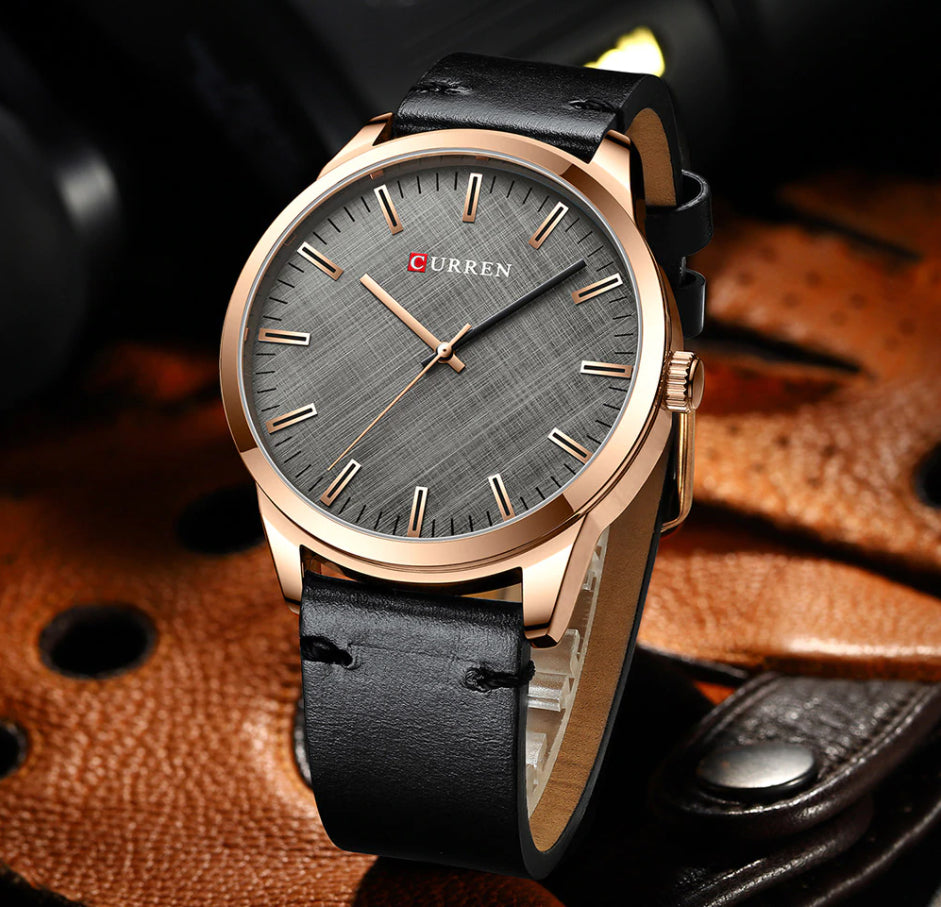 CURREN 8386 Men's Leather Straps Watch