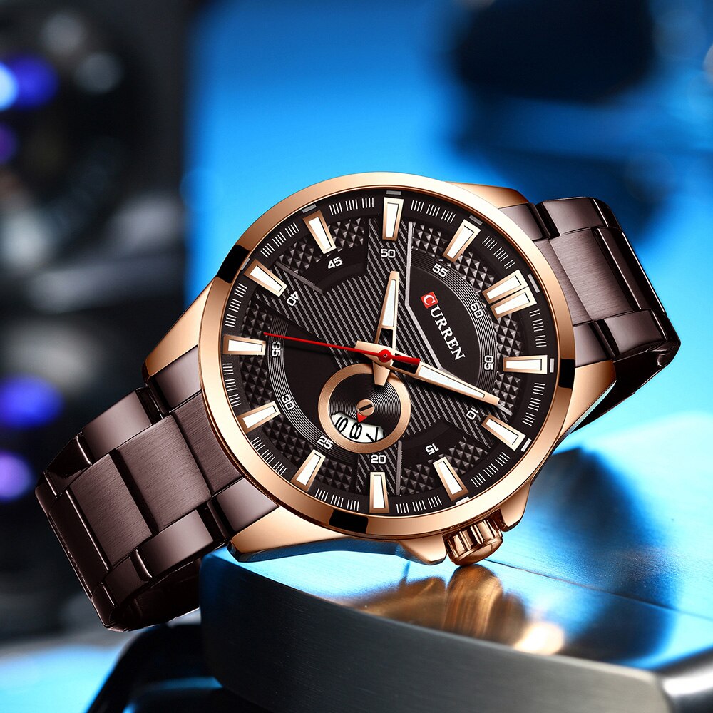 CURREN 8372 Men's Stainless Steel Watch