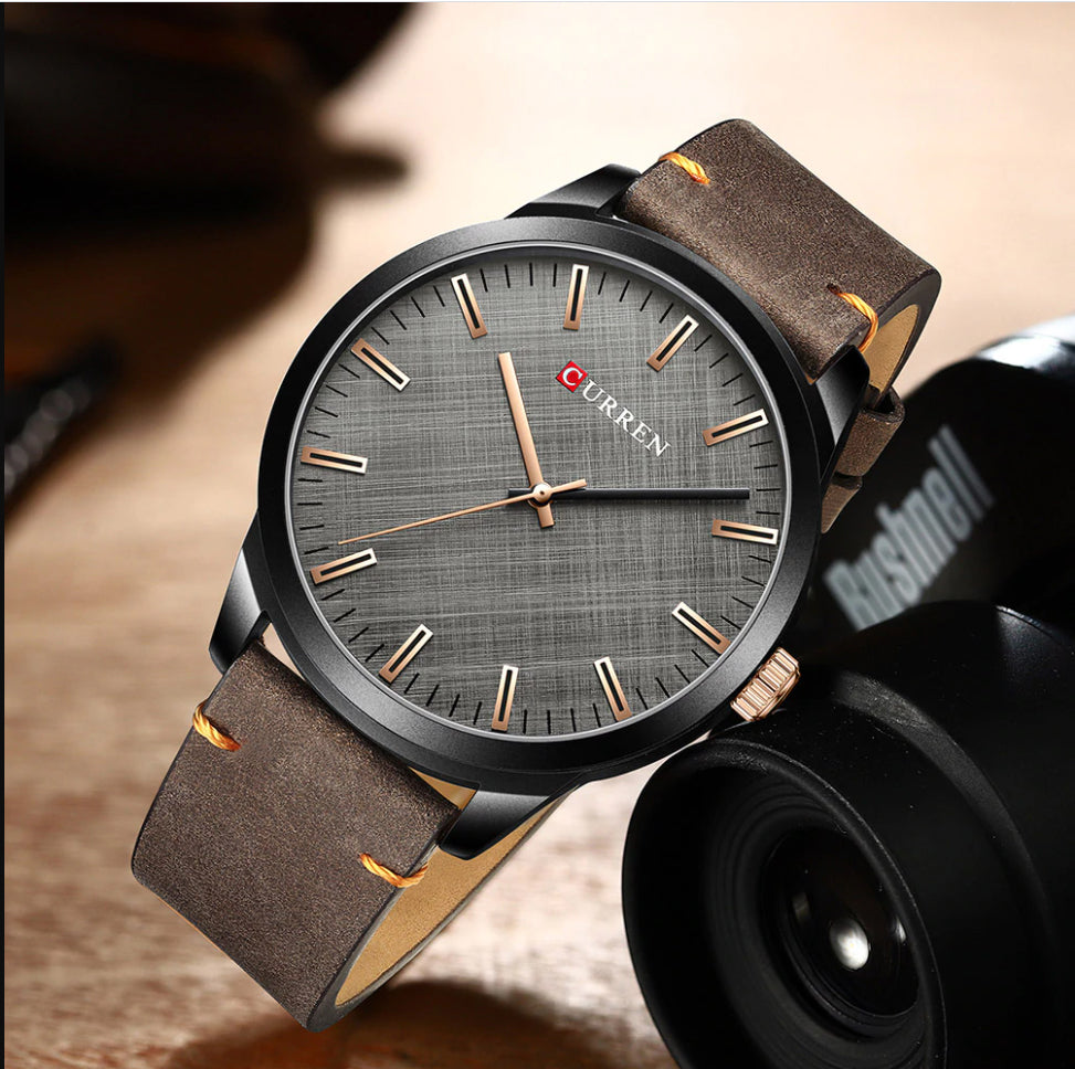 CURREN 8386 Men's Leather Straps Watch