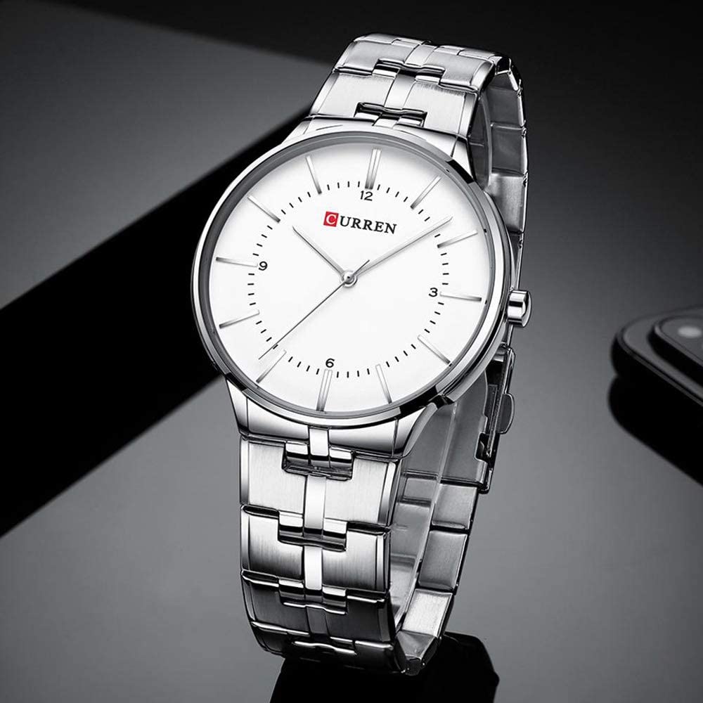 CURREN Couples Stainless Steel Watch