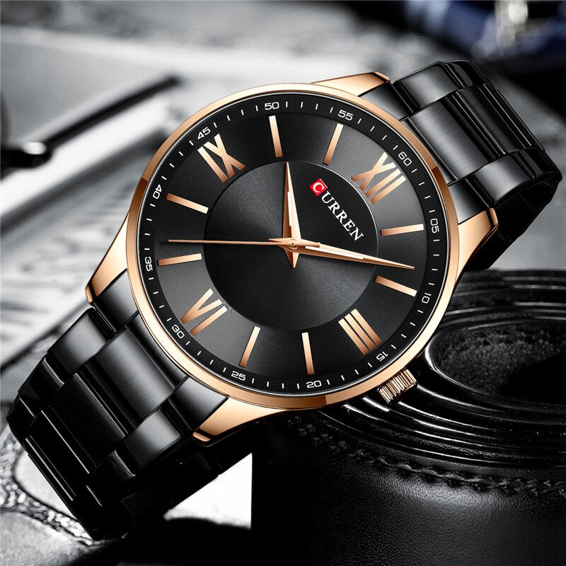 CURREN 8383 Men's Stainless Steel Watch