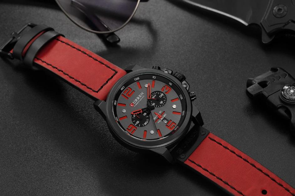 CURREN 8314 Men's Leather Straps Watch