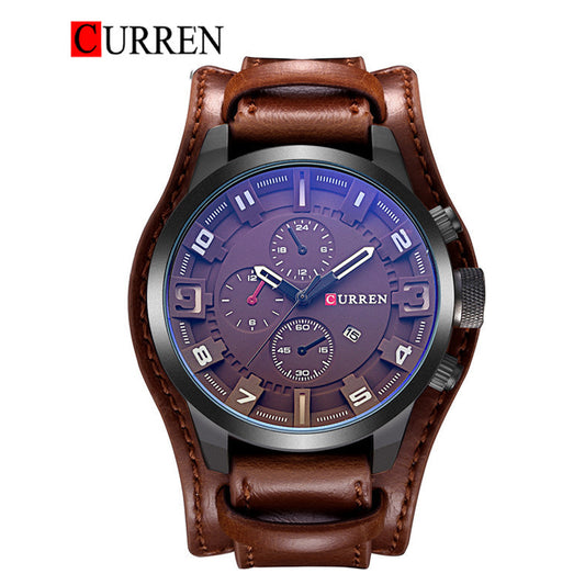 CURREN 8225 Men's Leather Straps Watch