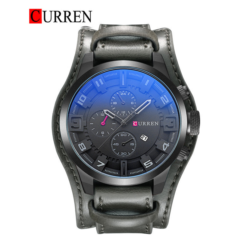 CURREN 8225 Men's Leather Straps Watch