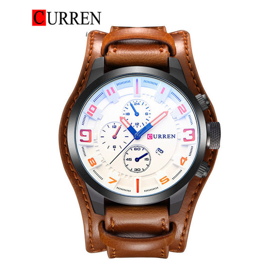 CURREN 8225 Men's Leather Straps Watch