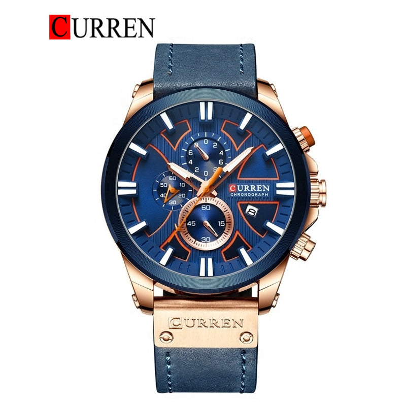 CURREN 8346 Men's Leather Straps Watch