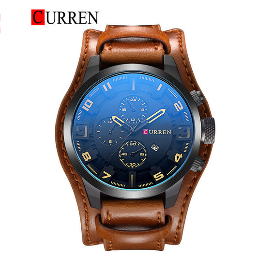 CURREN 8225 Men's Leather Straps Watch