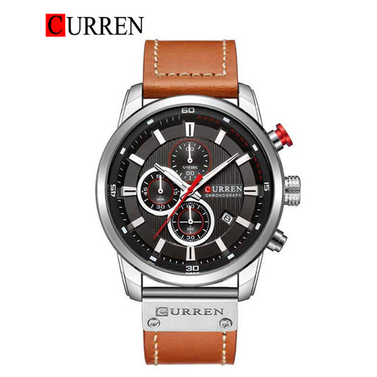 CURREN 8291 Men's Leather Straps Watch