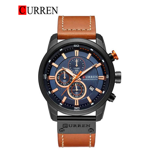 CURREN 8291 Men's Leather Straps Watch