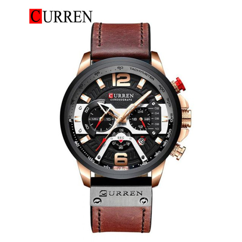 CURREN 8329 Men's Leather Straps Watch