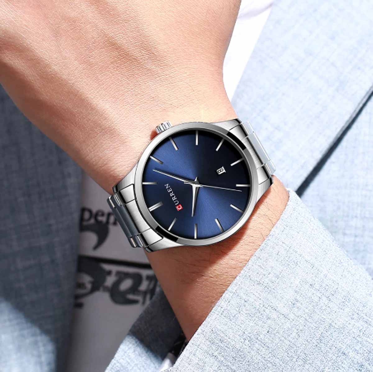 CURREN 8357 Men's Stainless Steel Watch