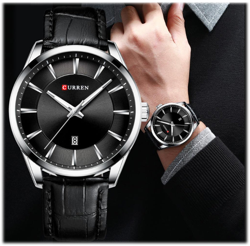 CURREN 8365 Men's Leather Straps Watch