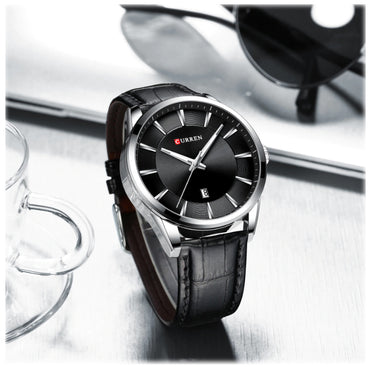 CURREN 8365 Men's Leather Straps Watch