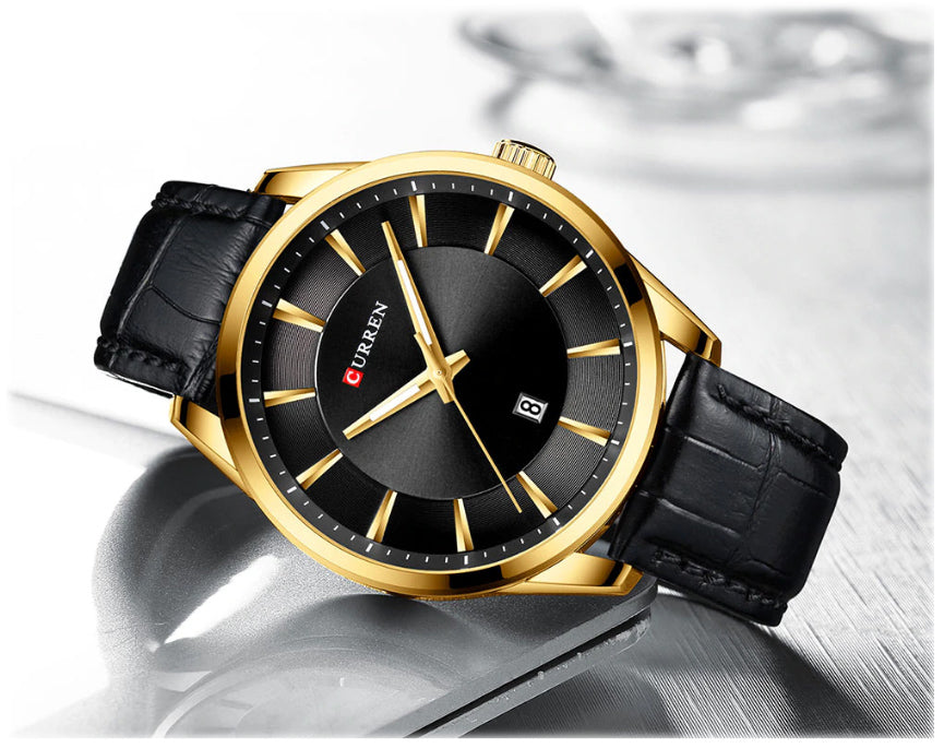 CURREN 8365 Men's Leather Straps Watch