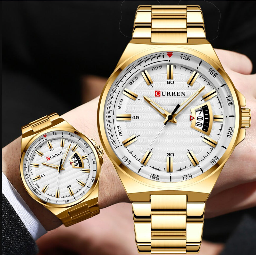 CURREN 8375 Men's Stainless Steel Watch