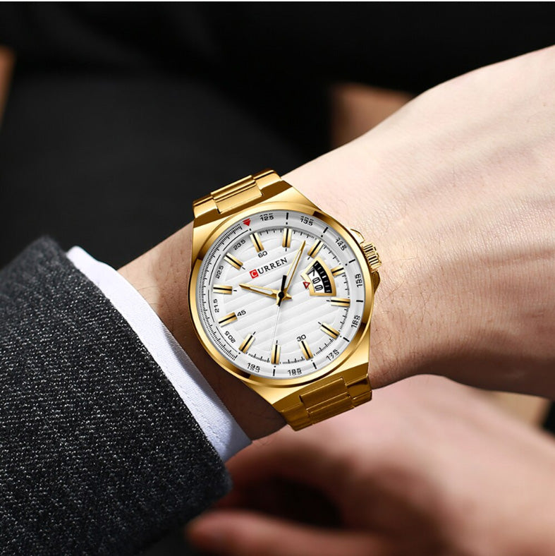 CURREN 8375 Men's Stainless Steel Watch