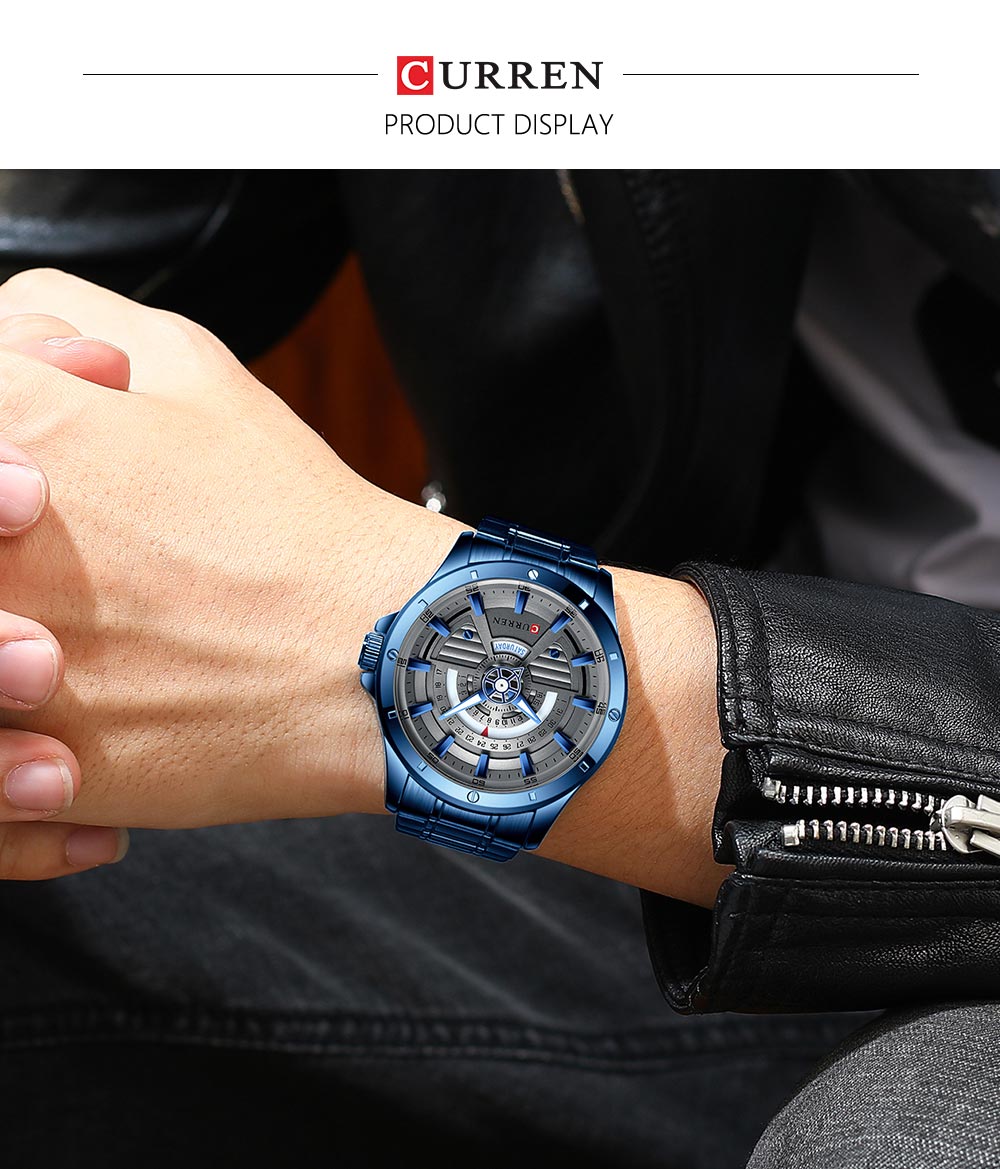 CURREN 8381 Men's Stainless Steel Watch