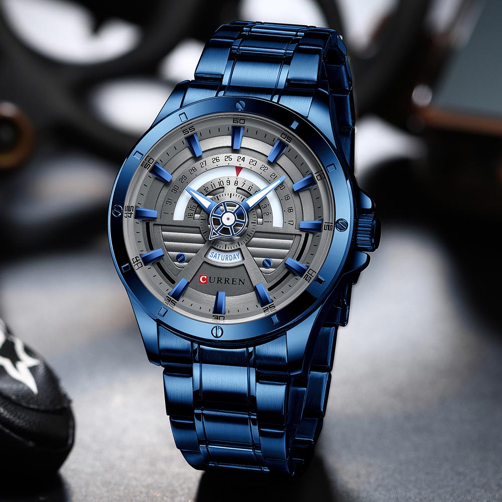 CURREN 8381 Men's Stainless Steel Watch
