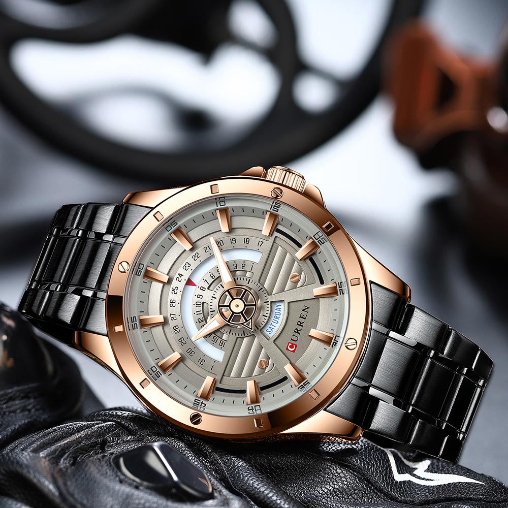CURREN 8381 Men's Stainless Steel Watch