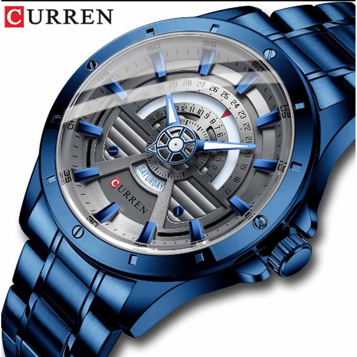 CURREN 8381 Men's Stainless Steel Watch