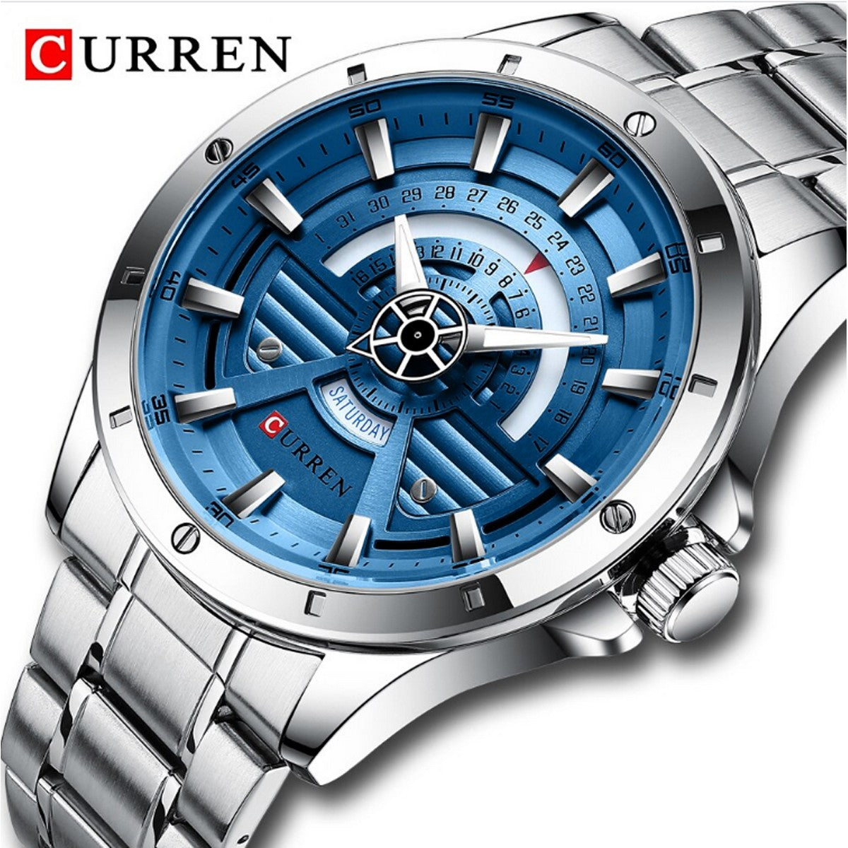 CURREN 8381 Men's Stainless Steel Watch