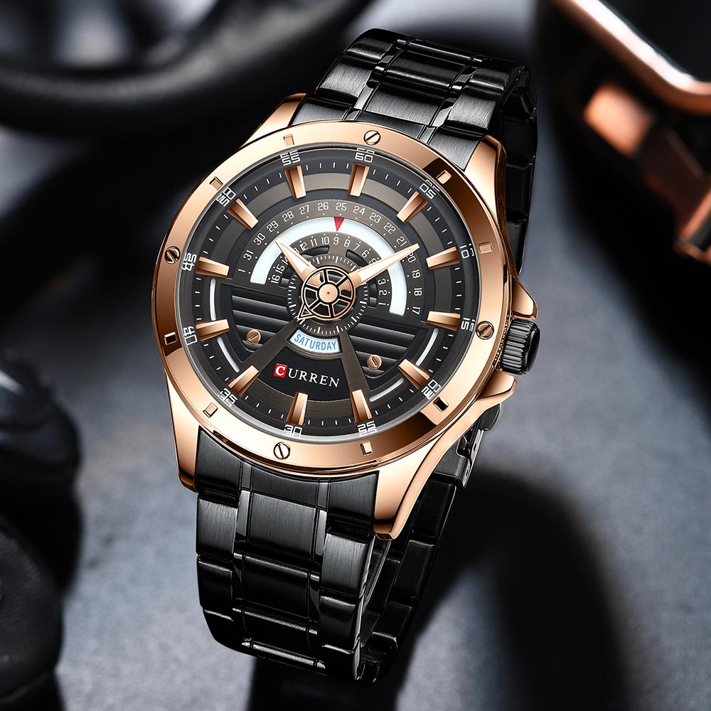CURREN 8381 Men's Stainless Steel Watch