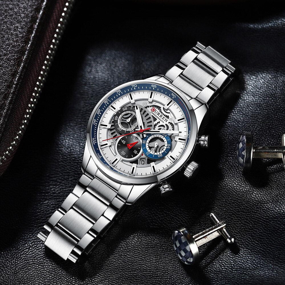 CURREN 8391 Men's Stainless Steel Watch