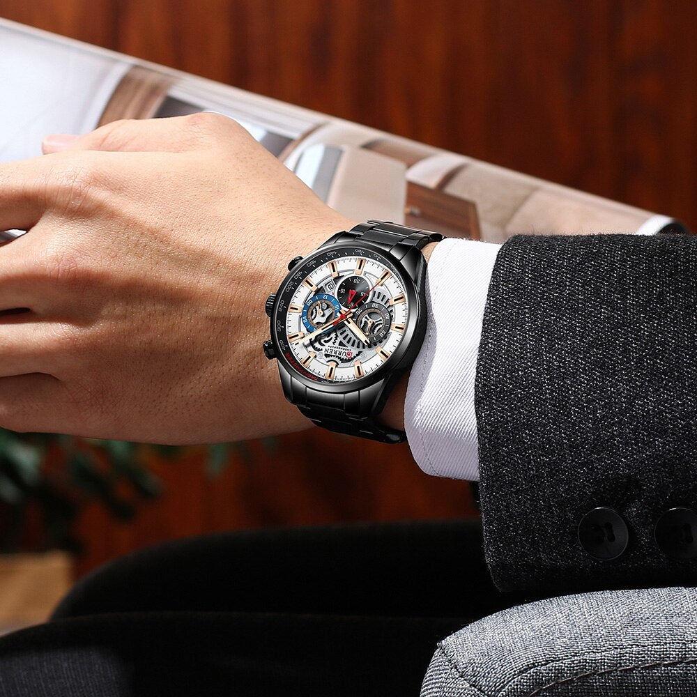 CURREN 8391 Men's Stainless Steel Watch