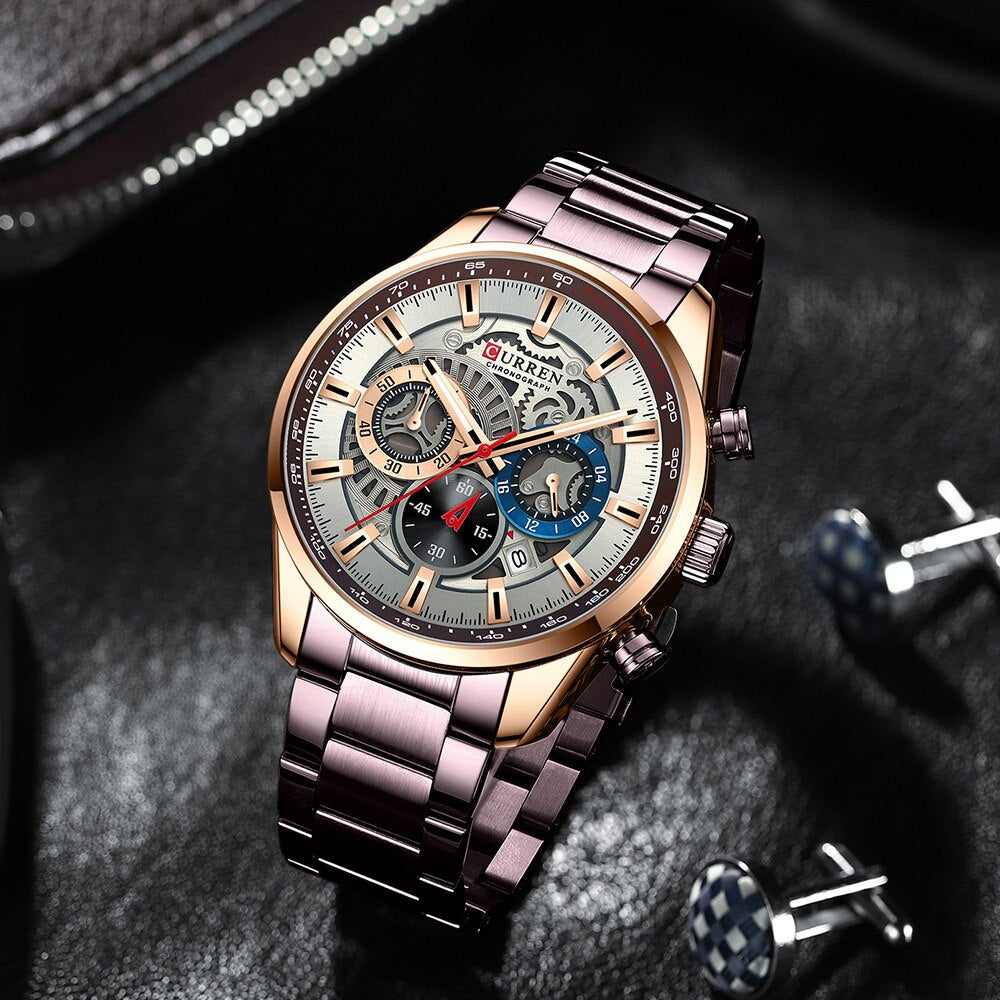 CURREN 8391 Men's Stainless Steel Watch
