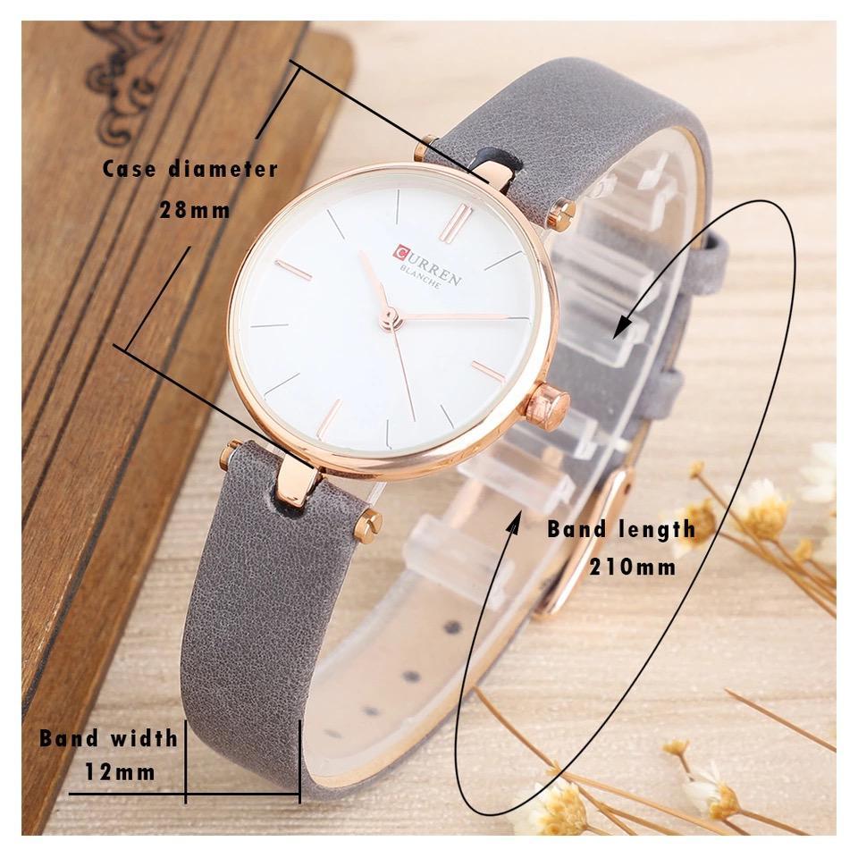 CURREN 9038 Women's Leather Straps Watch