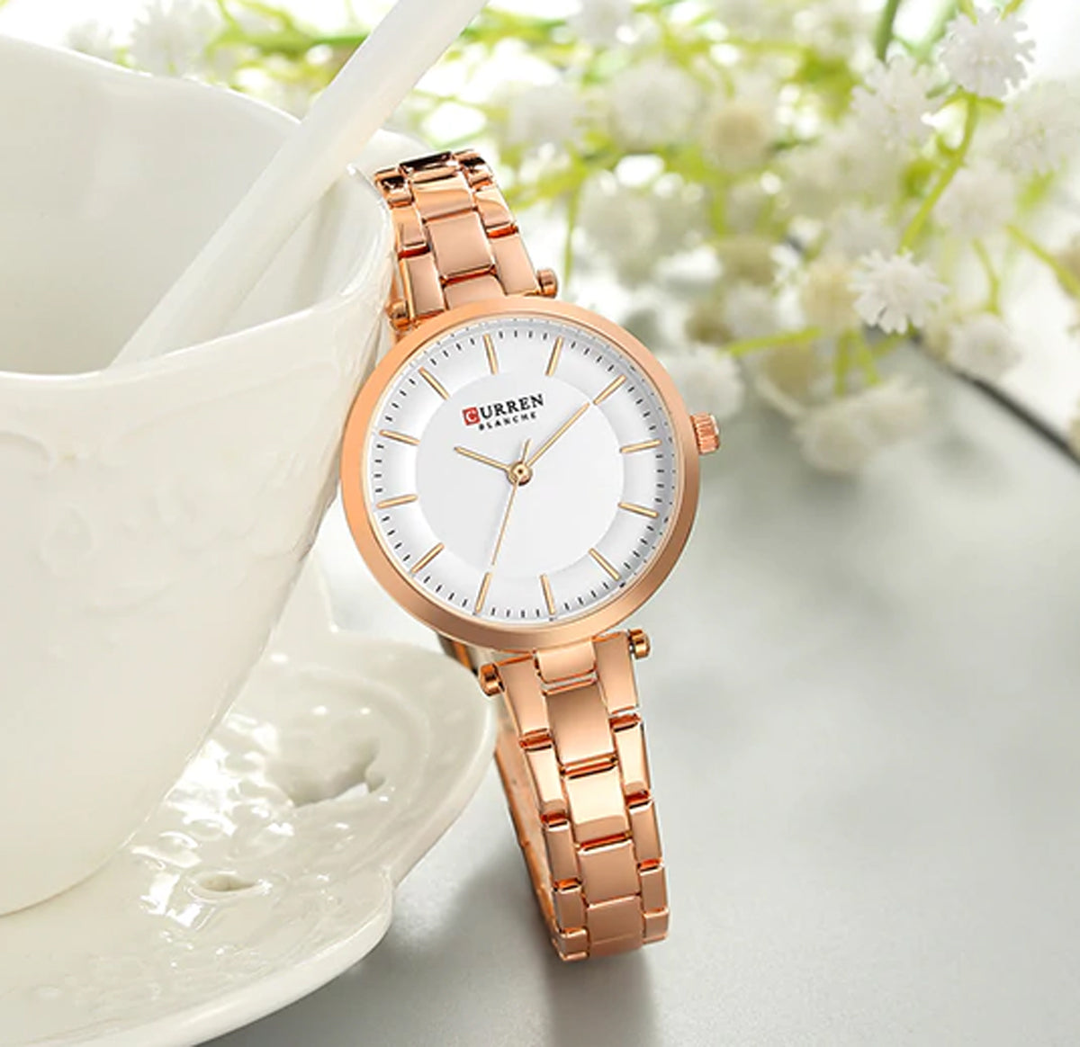 CURREN 9054 Women's Srainless Steel Watch