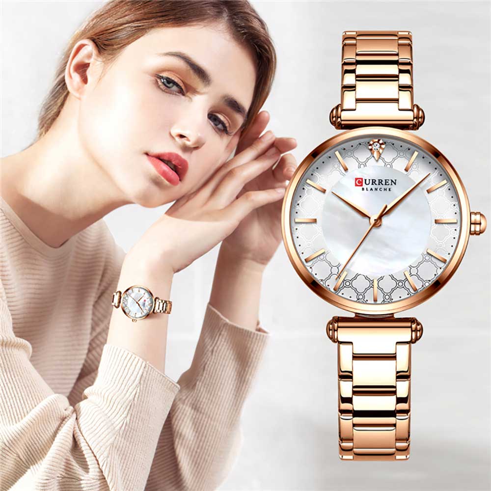 CURREN 9072 Women's Strainless Steel Watch