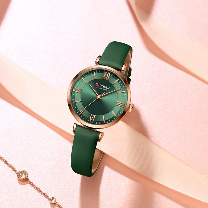 CURREN 9079 Women's Leather Straps Watch